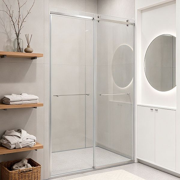 Frameless Double Sliding Shower Doors